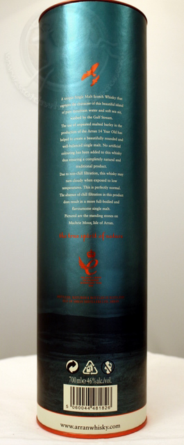 The Arran Malt box rear image