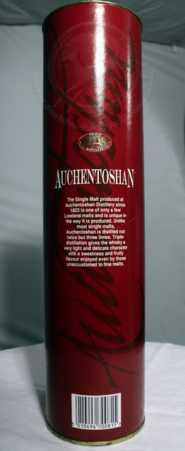 Auchentoshan box rear image