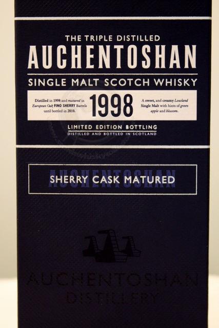 Auchentoshan 2010 Festival Bottling box front detailed image