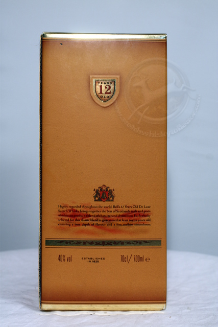 Bells 12 Year Old box rear image