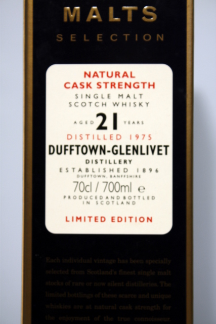 Dufftown_glenlivet 1975 box rear image