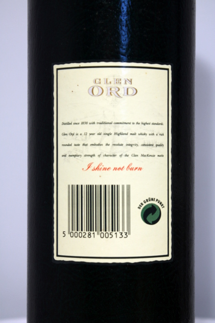 Glen Ord box rear detailed image