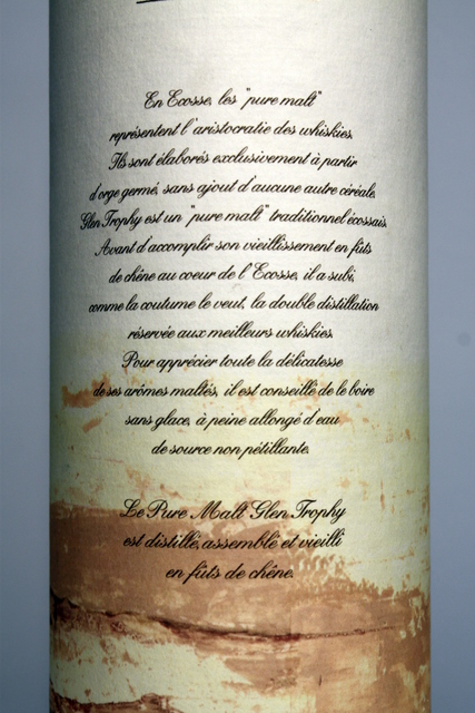 Glen Trophy box rear detailed image