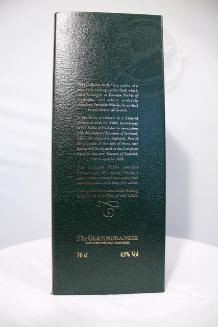 Glenmorangie Culloden Bottle image of bottle