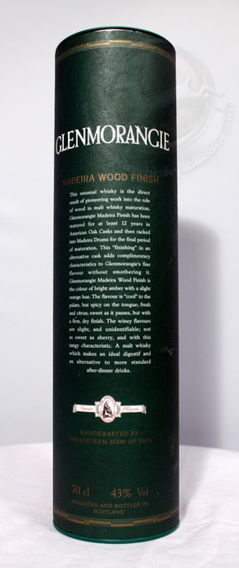 Glenmorangie Madeira box rear image