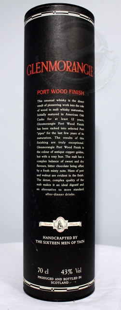 Glenmorangie Port wood box rear image
