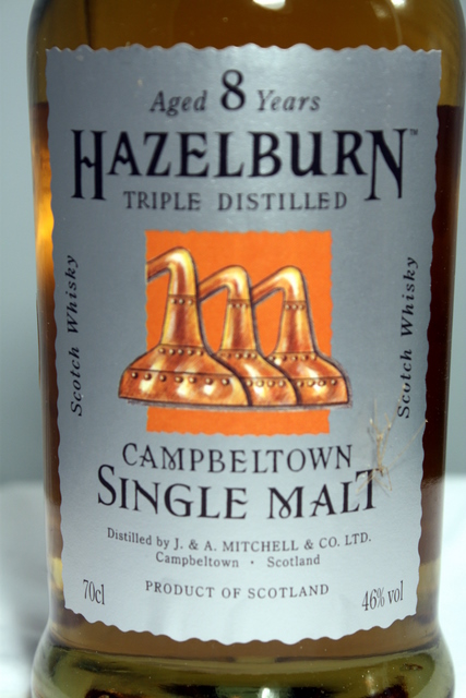 Hazelburn 1999 front detailed image of bottle