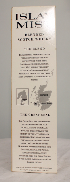 Islay Mist box rear image