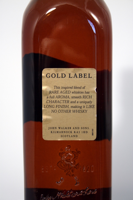 Gold Label rear detailed image of bottle Gold Label rear detailed image of bottle