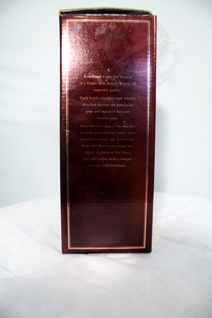 Knockando 1968 box rear image