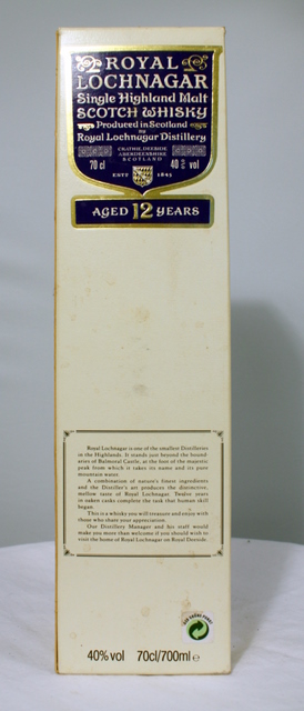 Royal Lochnagar box rear image