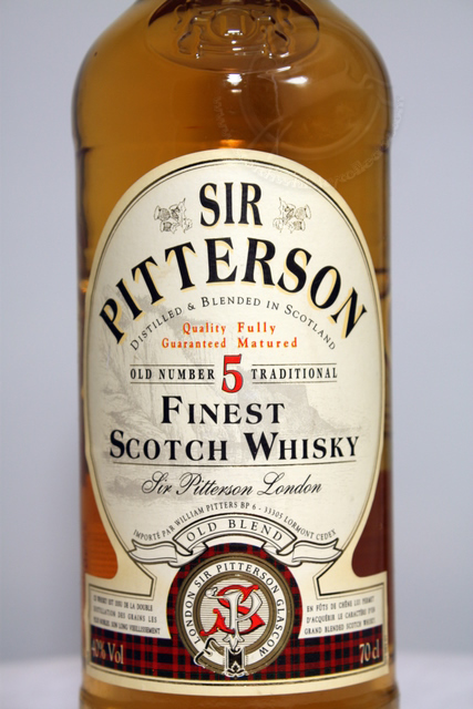Sir Pitterson old number 5 traditional front detailed image of bottle Sir Pitterson old number 5 traditional front detailed image of bottle